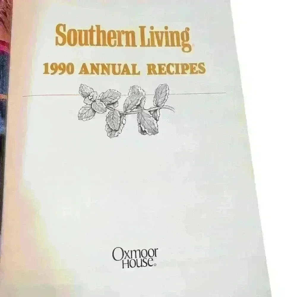 Southern‎ Living 1990 Annual Receipe Cook Book Vintage Hard Cover Collectible
